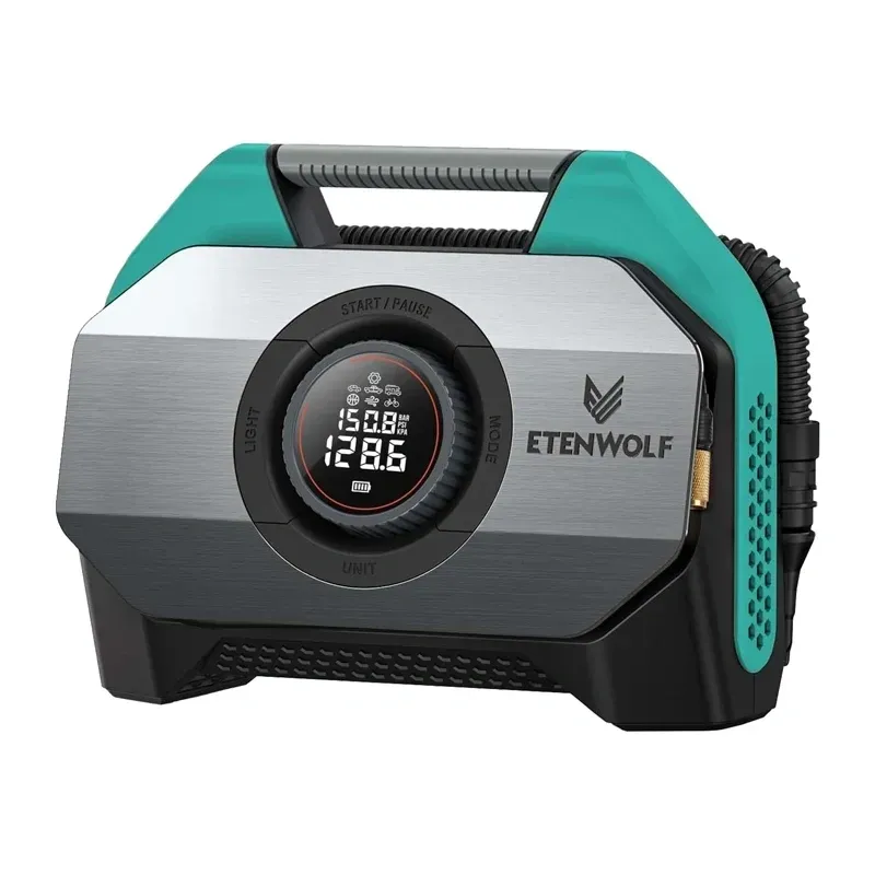 Kompresor Samochodowy ETENWOLF S6 11.03bar 19200mAh - Niebieski