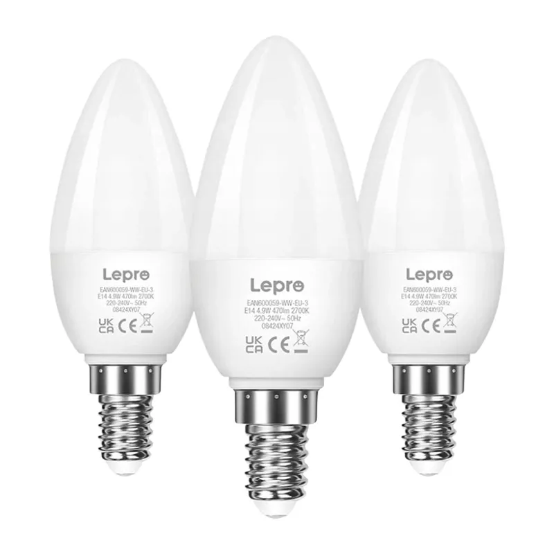 Żarówka LED LEPRO E14 C37 4,2W 470LM 2700K - Ciepła 3 szt