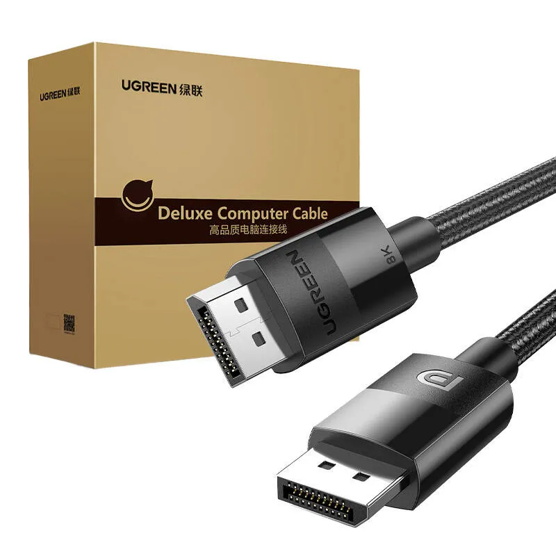 Kabel UGREEN 80390 DisplayPort 1.4 2m - Czarny