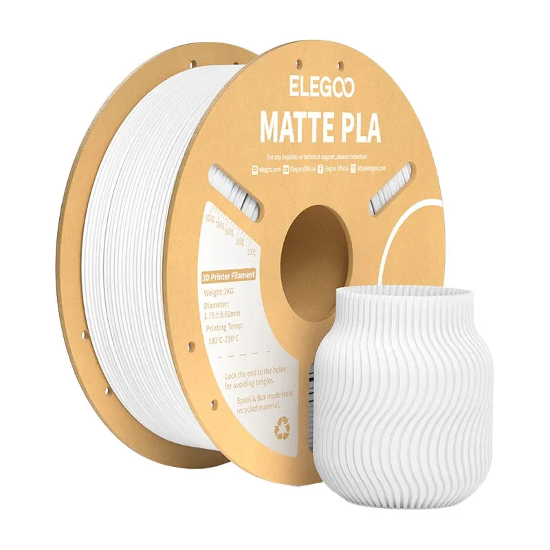 Filament ELEGOO PLA Matte 1 kg Do Druku 3D - Biały