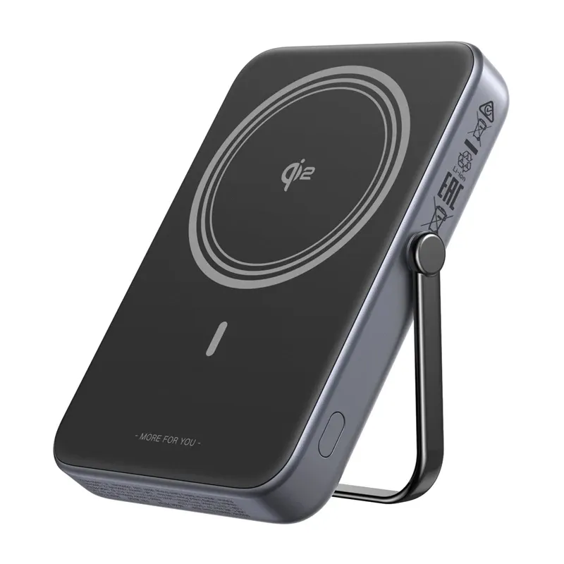 Powerbank Magnetyczny 10000mAh UGREEN Uno PB764 QI2 15W - Szary