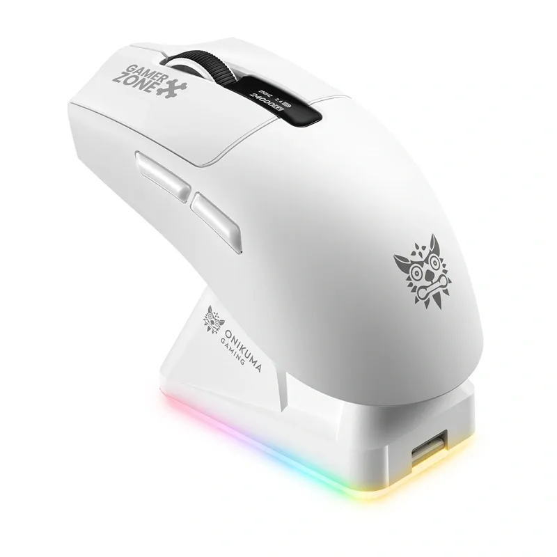 Mysz Bezprzewodowa ONIKUMA DM10 24000 DPI - Biała