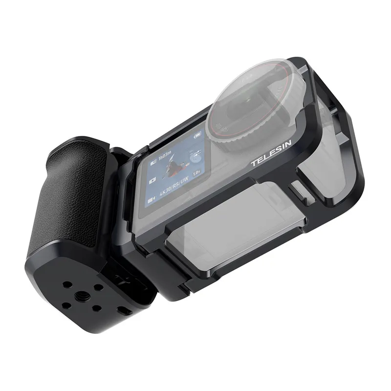 Obudowa Ochronna Z Uchwytem TELESIN Dla DJI Osmo Action 6 - Czarny