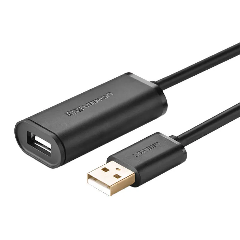Kabel UGREEN USB-A 10m USB 2.0 Aktywny Z Wzmacniaczem - Czarny