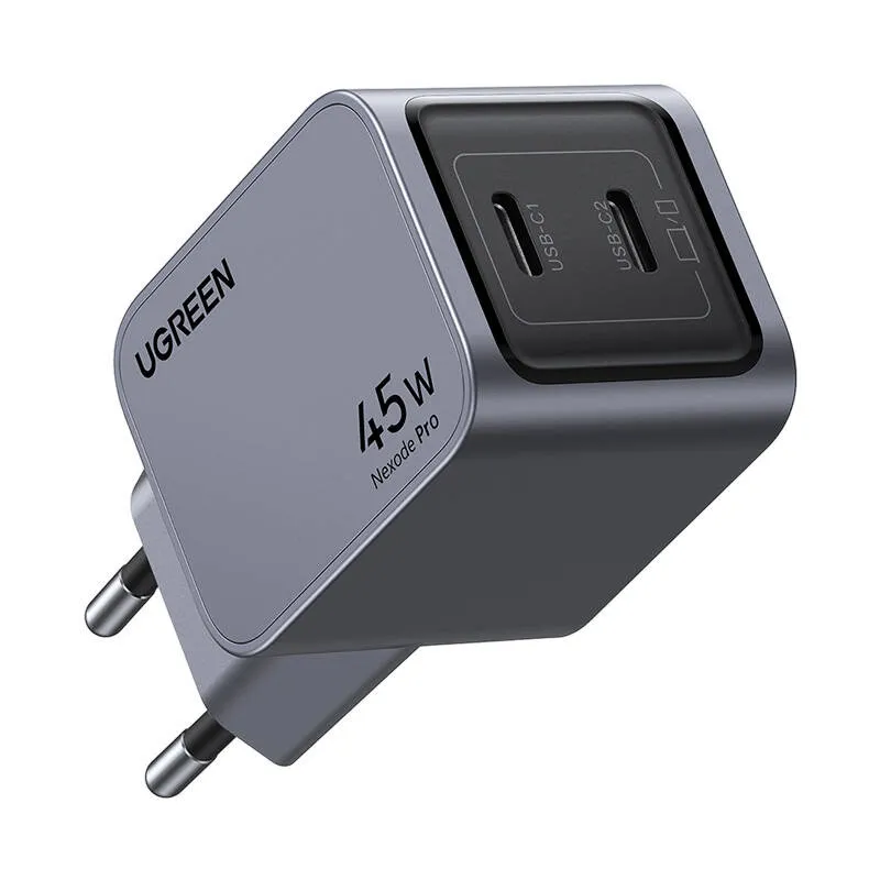Ładowarka Sieciowa UGREEN Nexode Pro 45W 2X USB-C - Szara