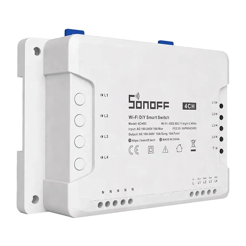Przekaźnik Wi-Fi SONOFF 4CHR3 4-KANAŁOWY 10A/2200W