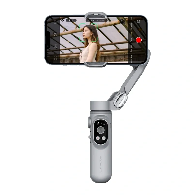 Gimbal AOCHUAN X Do Smartfona 3-OSIOWA Stabilizacja - Szary