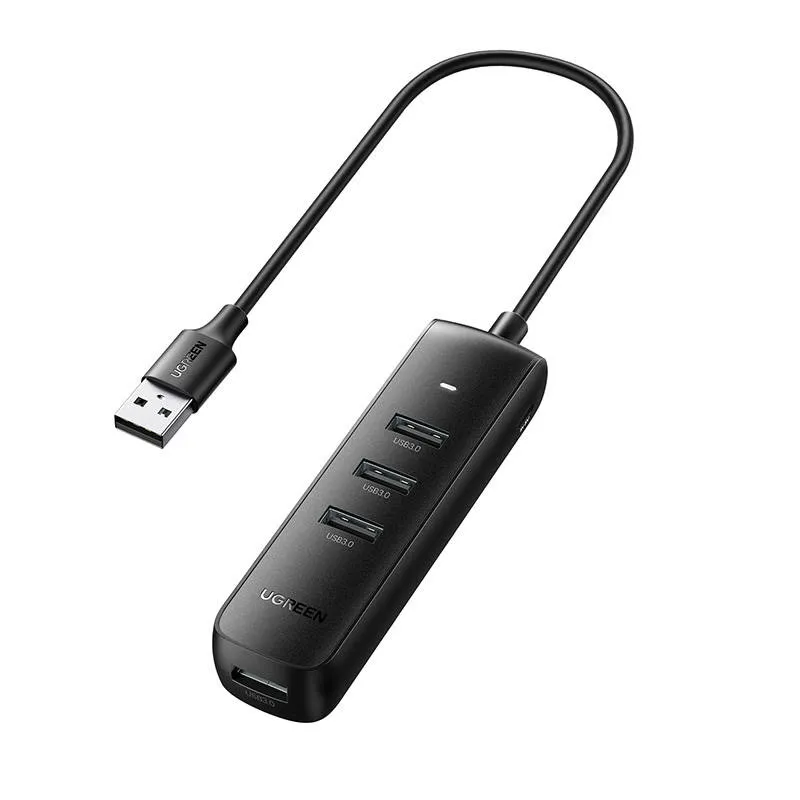 Hub USB UGREEN CM416 4-PORTOWY 0,25m - Czarny