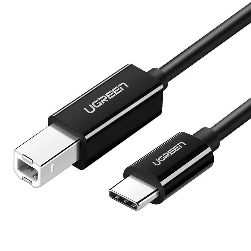 Kabel UGREEN US241 USB-C Do USB-B 1m - Czarny