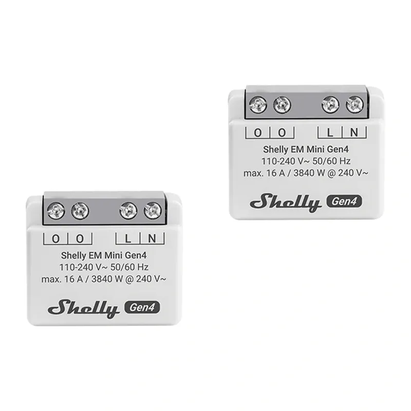 Licznik Energii SHELLY EM Mini GEN4 2 Sztuki - Wi-Fi