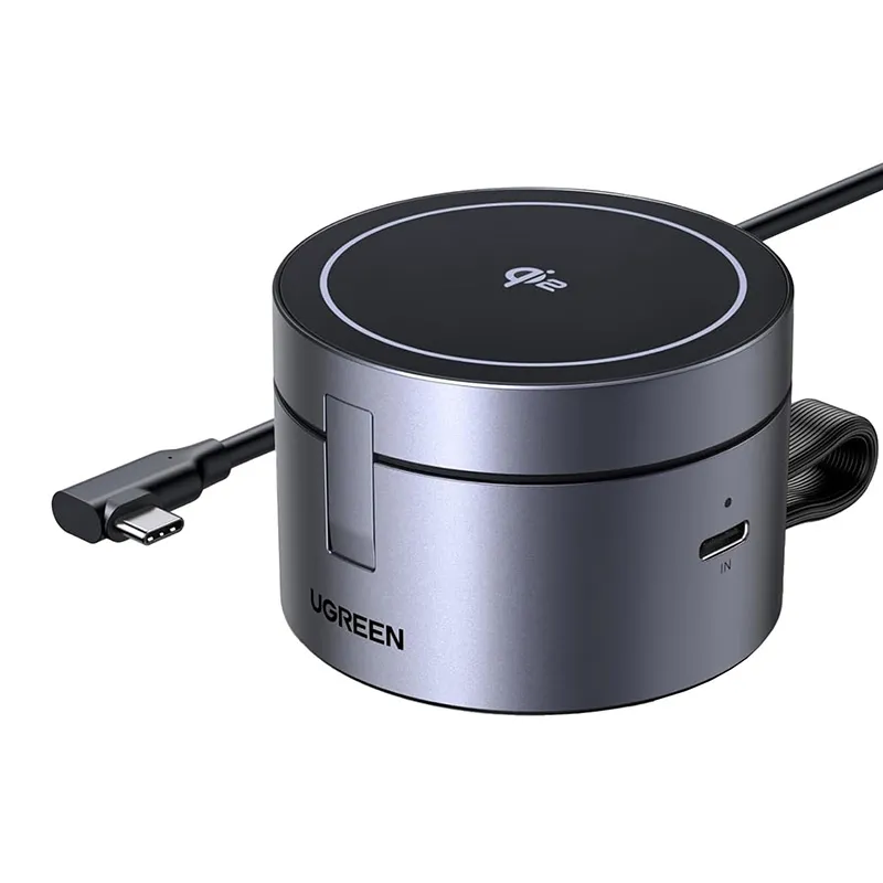 Ładowarka Indukcyjna UGREEN W712 25W 3w1 USB-C - Czarna