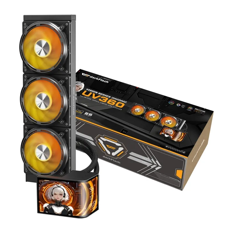 Chłodzenie CPU DARKFLASH UV360 AIO 360mm 320W - Czarne