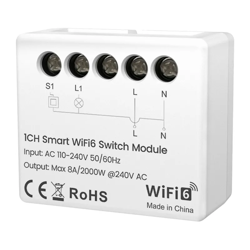 Moduł Inteligentnego Przełącznika AVATTO WSM20-W1 Wi-Fi - Biały