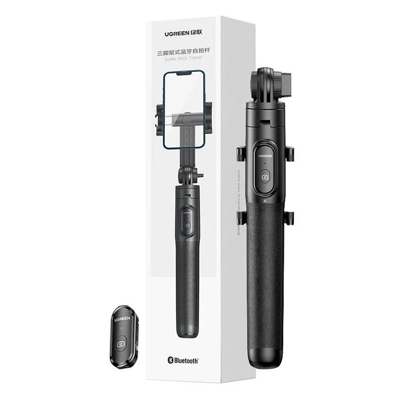 Selfie Stick UGREEN 15062 Tripod Z Pilotem BT 160 cm - Czarny