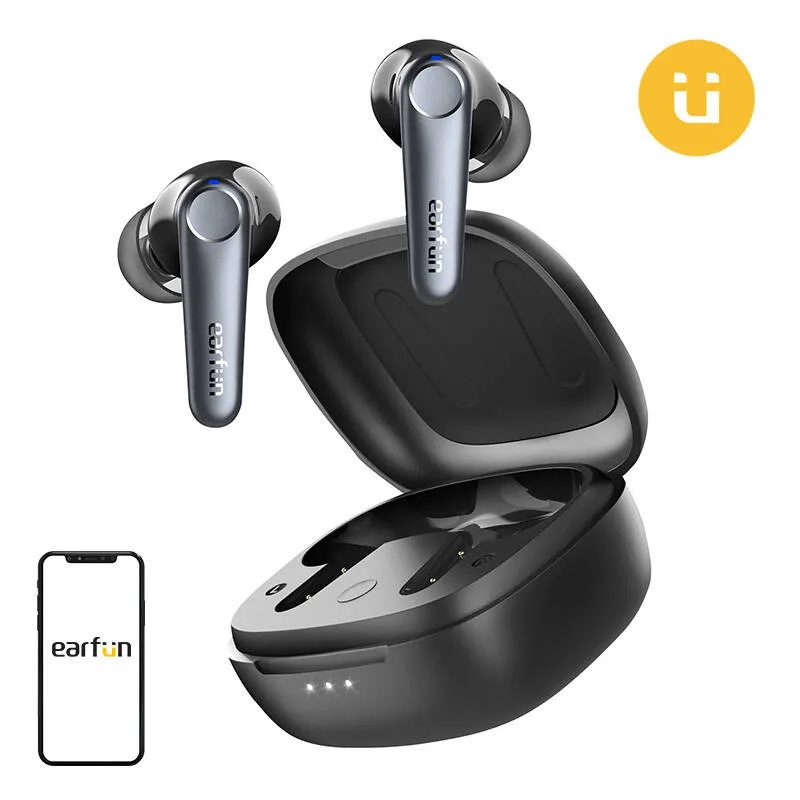 Słuchawki TWS EARFUN Air Pro 3 Z ANC Bluetooth 5.3 - Czarne