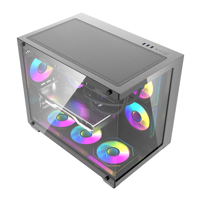 Obudowa Komputerowa DARKFLASH B275 PRO 6 Wentylatorów - Czarna