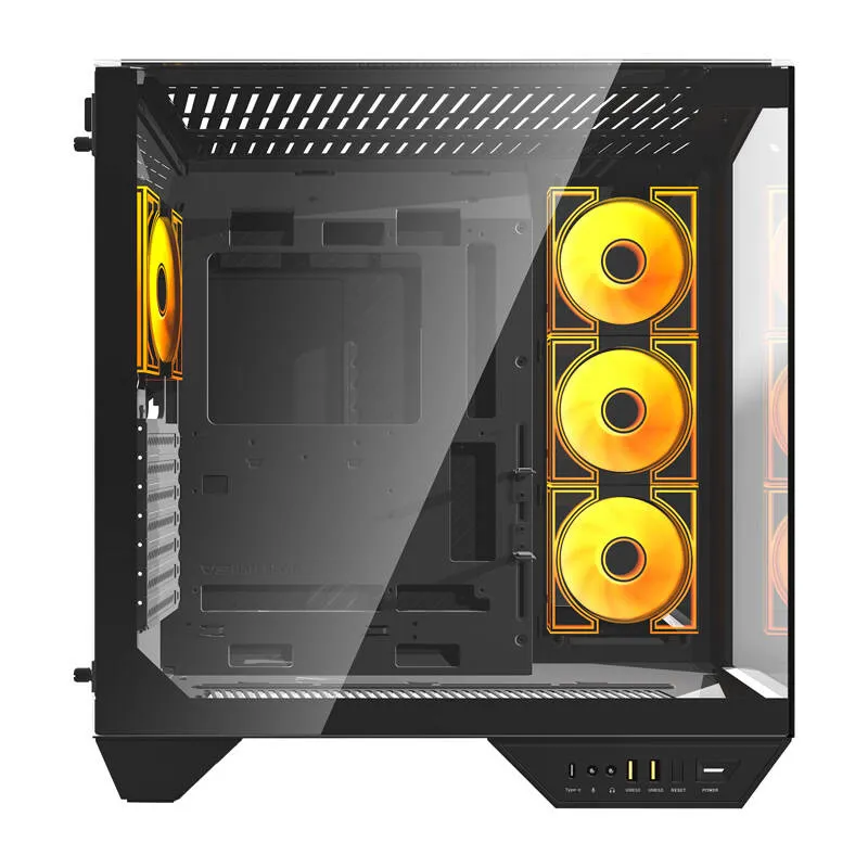 Obudowa Komputerowa DARKFLASH DY470 + 4 Wentylatory - Czarna