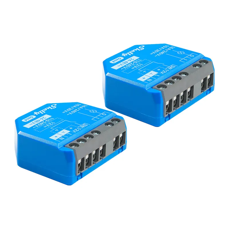 Zestaw 2 Sterowników SHELLY 1 GEN4 Zigbee/Matter Wi-Fi