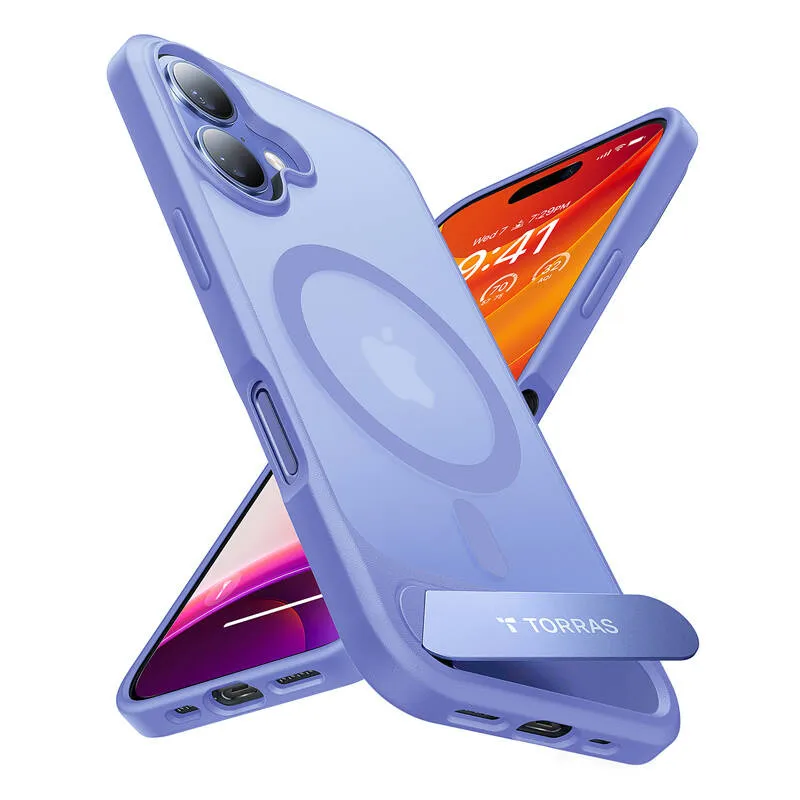Etui TORRAS Pstand Series Do IPhone 16 - Niebieski
