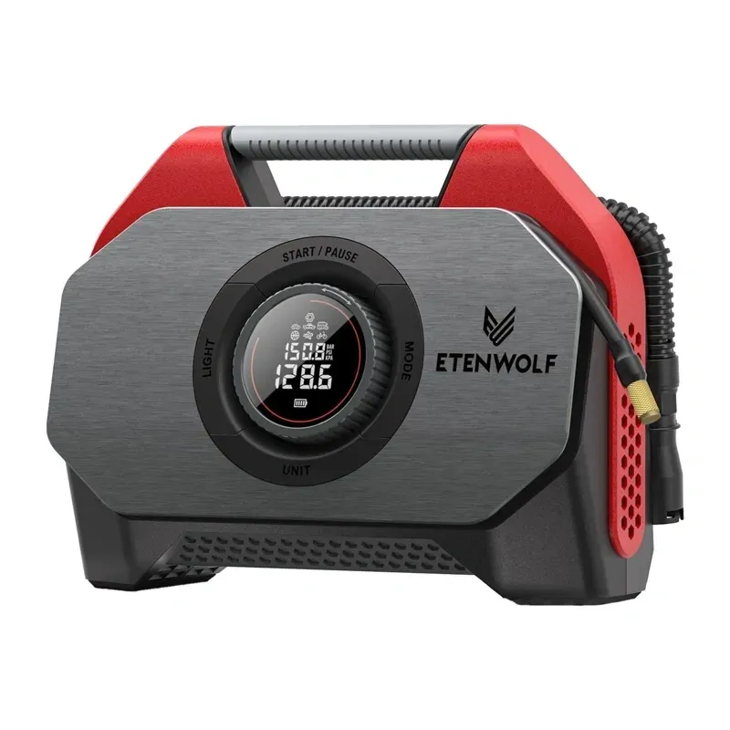 Kompresor Samochodowy ETENWOLF S6 SE 11.03bar 15600mAh - Czerwony