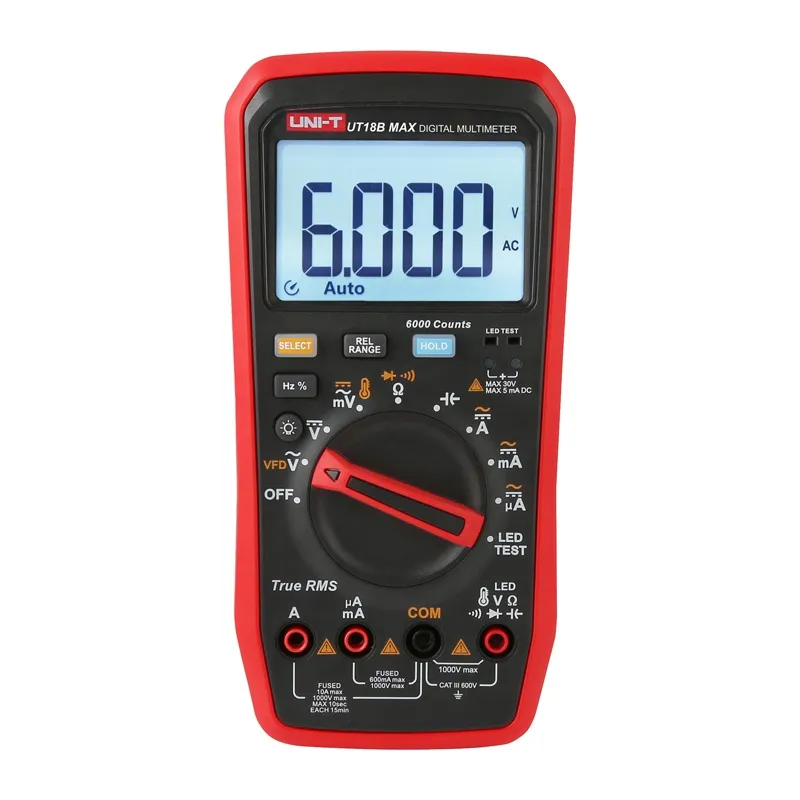 Multimetr Cyfrowy UNI-T UT18B MAX True RMS Do 1000V