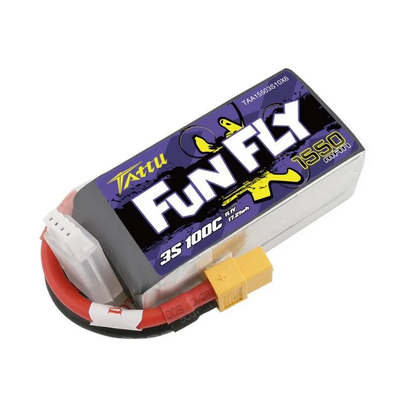 Akumulator TATTU Funfly 1550mAh 11,1V 3S1P Do Dronów Wyścigowych