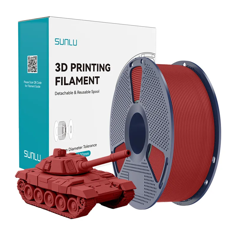 Filament SUNLU PLA+ High-Speed 1,75mm 1kg - Czerwony