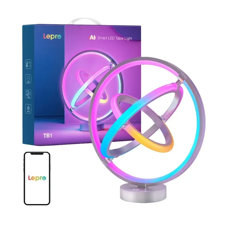 Lampa Biurkowa LEPRO TB1 RGB - Inteligentne Oświetlenie