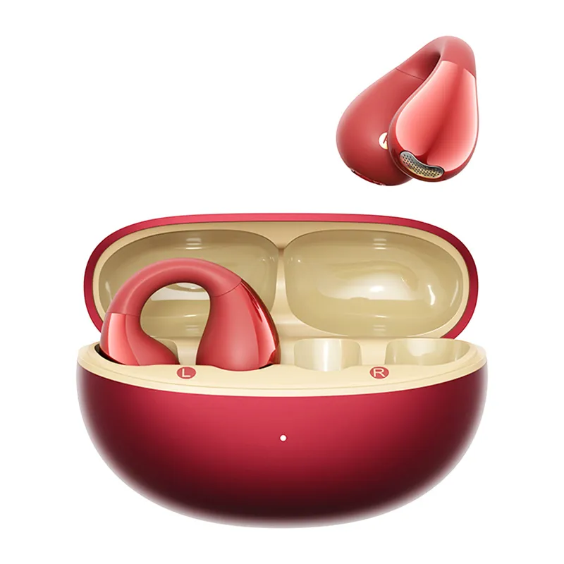 Słuchawki QCY Crossky Clip C30S Open-Ear Bluetooth 6.0 - Czerwone