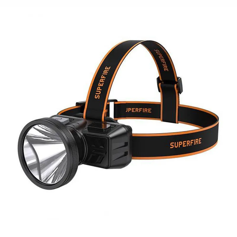 Latarka Czołowa SUPERFIRE HL51 160LM USB - Czarny