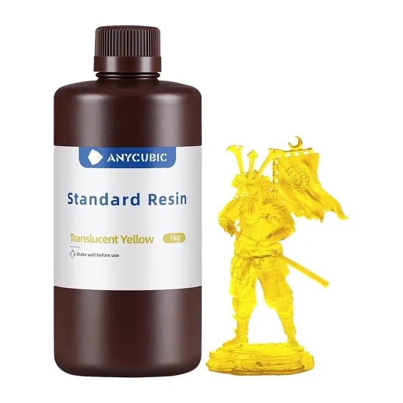 Żywica ANYCUBIC Standard Resin Do Drukarek 3D LCD/DLP - Żółta Transparentna