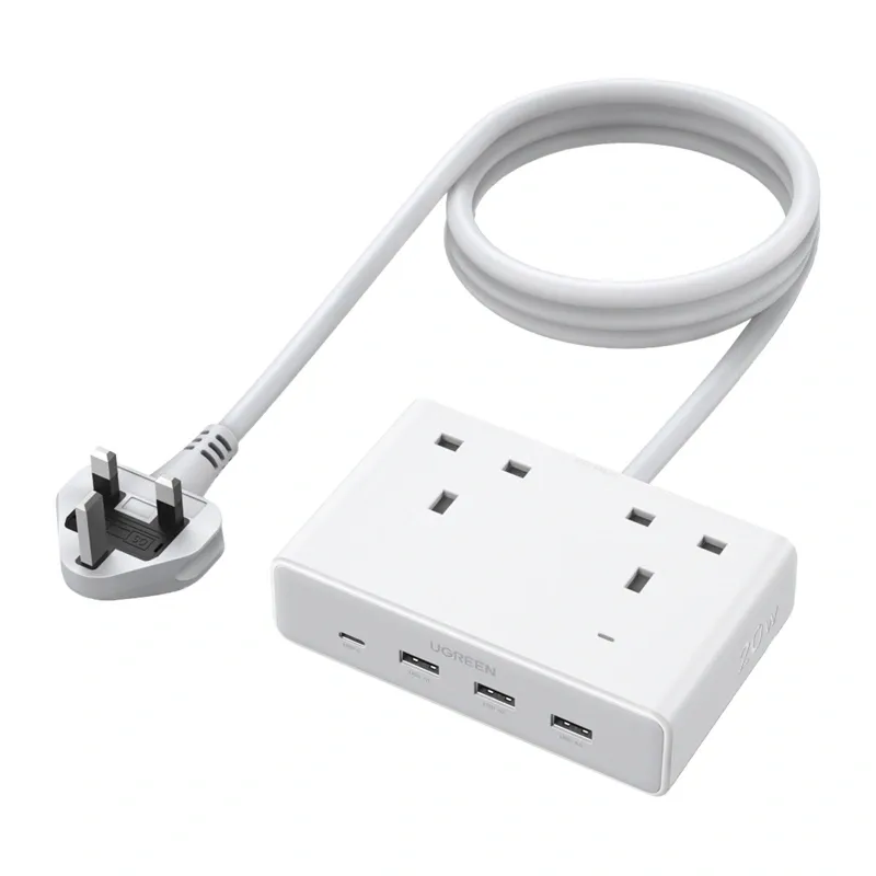 Listwa Zasilająca UGREEN Nexode S620 2X AC 3X USB USB-C 1.5m - Biała