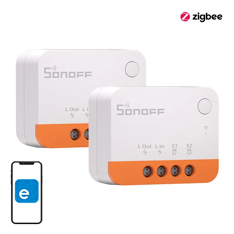 Przekaźnik Zigbee SONOFF ZBMINI2 Inteligentny Sterownik Zestaw 2 szt