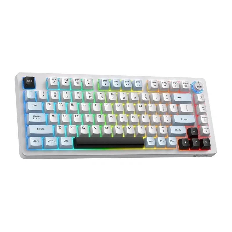Klawiatura Gamingowa ONIKUMA MT501 81 Klawiszy RGB - Biała
