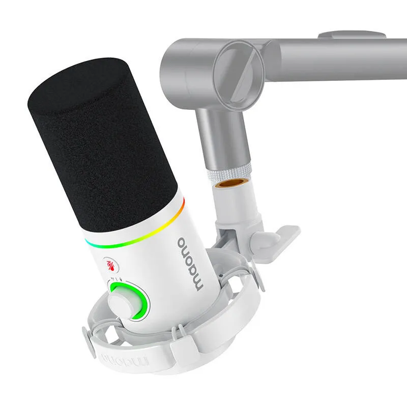 Mikrofon Dynamiczny MAONO PD200X Kardioidalny Ze Zmianą Tonów - Biały