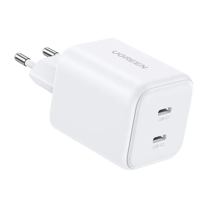 Ładowarka Sieciowa UGREEN X526 45W 2XUSB-C GaN (Biała)
