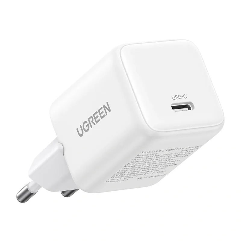 Ładowarka Sieciowa UGREEN X513 30W GaN USB-C - Biała