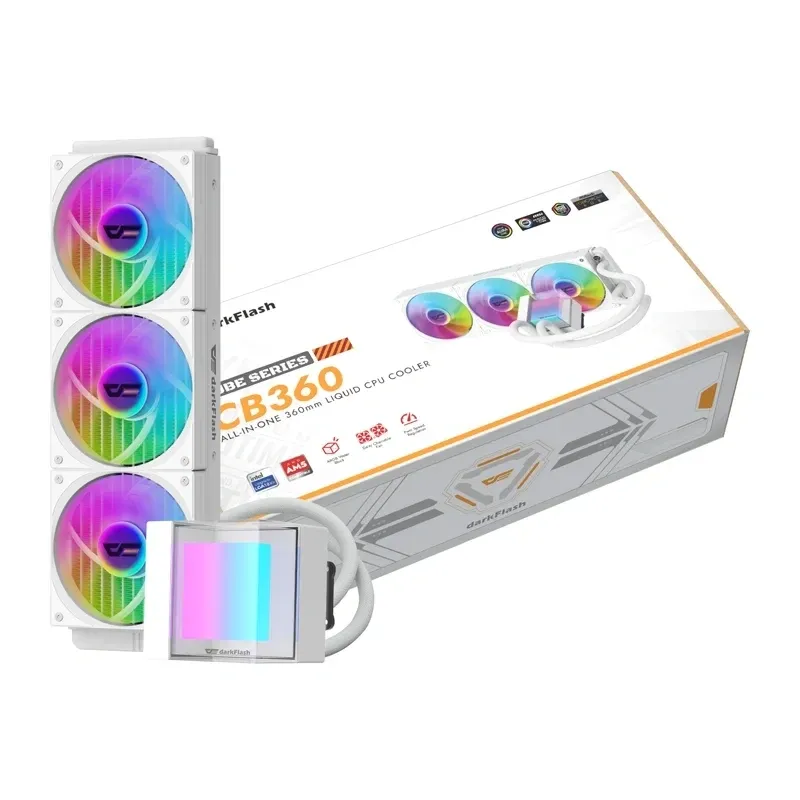 Chłodzenie CPU DARKFLASH CB360 Wodne All-In-One ARGB - Białe