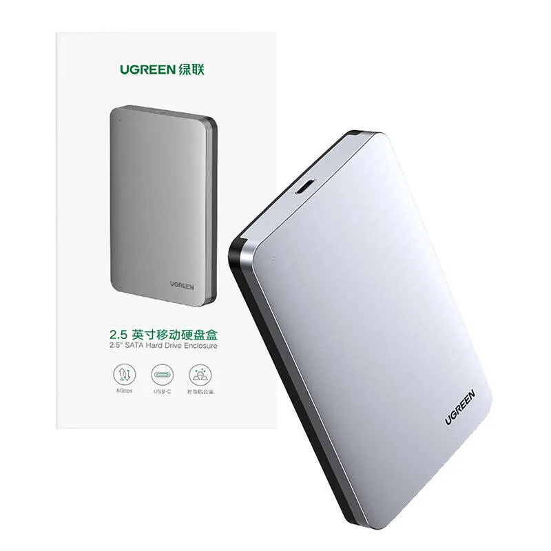 Obudowa Dysku UGREEN CM300 2,5" SATA USB-C 6 Gbps - Szara