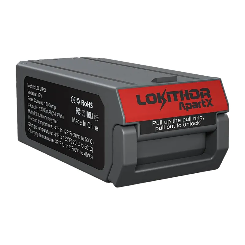 Bateria LO-LIPO 1500A Do ApartX LOKITHOR 12V 12000mAh