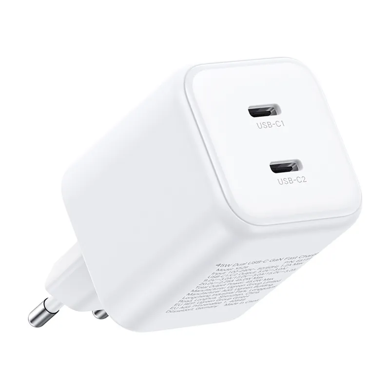 Ładowarka Sieciowa UGREEN X526 45W 2XUSB-C GaN (Biała)