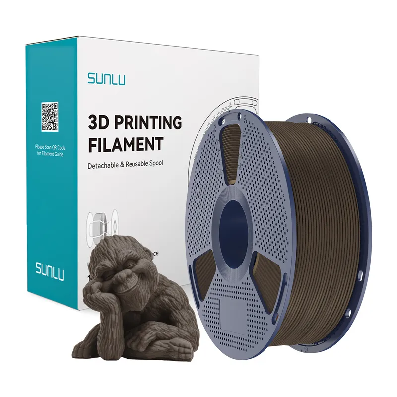 Filament SUNLU Wood 1.75mm 1kg Do Drukarki 3D - Orzech