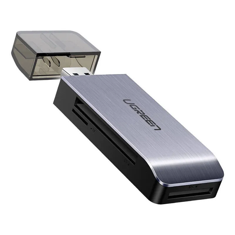 Czytnik Kart UGREEN CM180 USB 3.0 4w1 SD/MicroSD/CF/MS - Srebrny