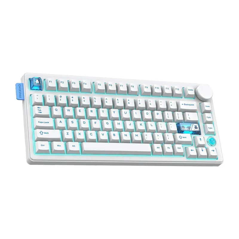 Klawiatura Mechaniczna ONIKUMA MT706 81 Klawiszy USB-C - Biała