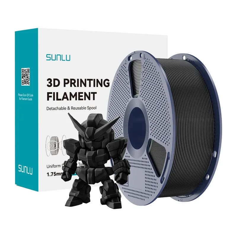 Filament SUNLU PLA+ 2.0 1,75mm 1kg Do Druku 3D - Czarny