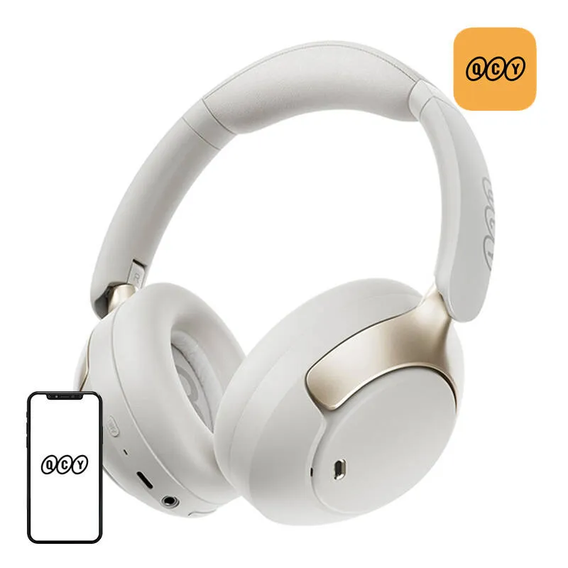 Słuchawki Nauszne QCY H3 Pro ANC USB-C - Białe