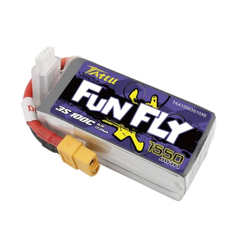 Akumulator TATTU Funfly 1550mAh 11,1V 3S1P Do Dronów Wyścigowych
