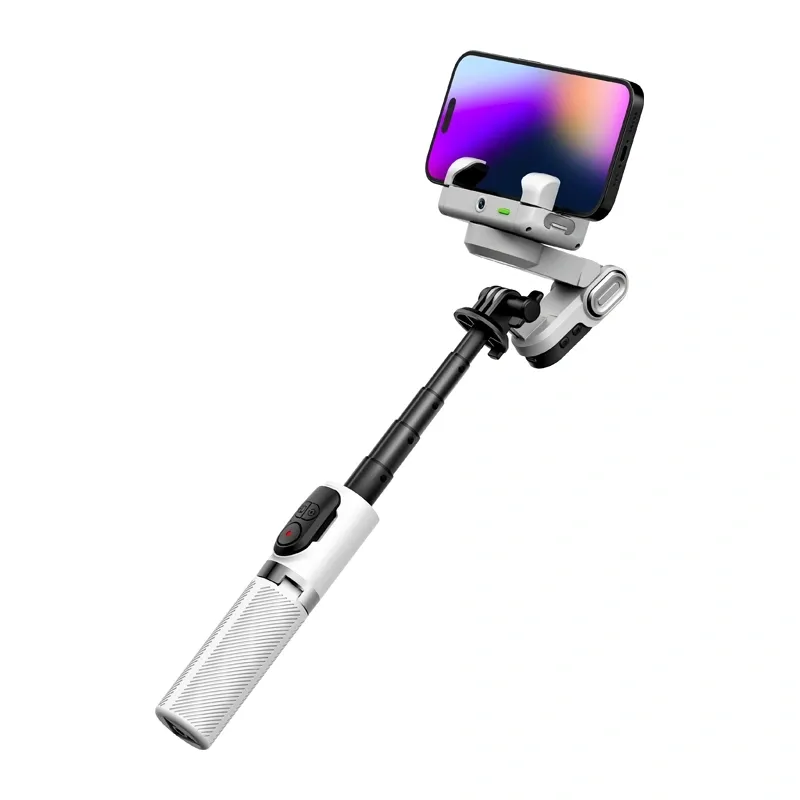Gimbal AOCHUAN M1 Pro 4w1 Z Oświetleniem RGB - Biały