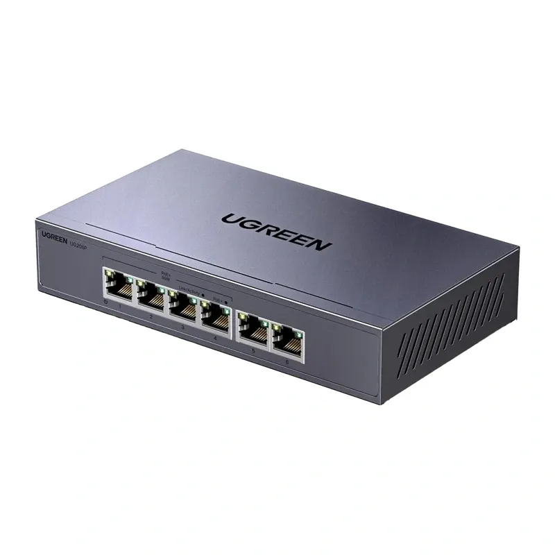 Switch Ethernet UGREEN CM741 6-PORTOWY Gigabit PoE