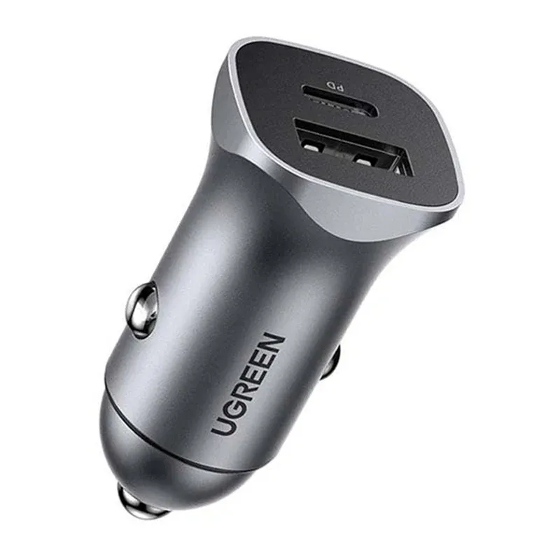 Ładowarka Samochodowa UGREEN CD130 30W USB-A/USB-C - Szara